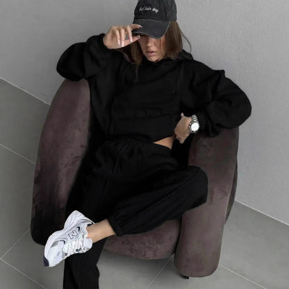 Damen Fleece Freizeitanzug Eveloria