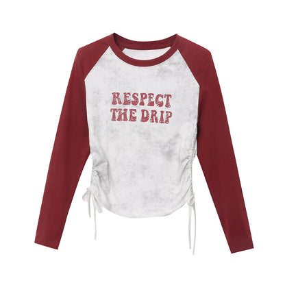Damen Raglan-Shirt mit Aufdruck Modernes Design Eveloria