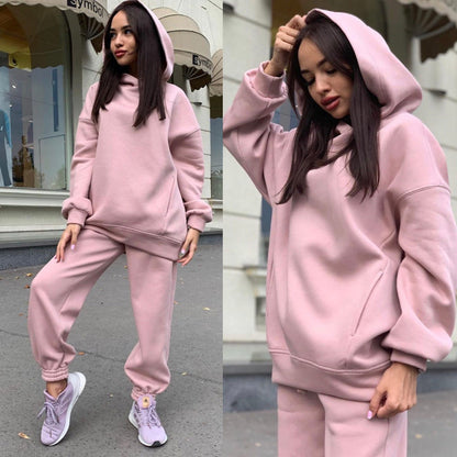 Eveloria Damen Sportlicher Hoodie Jogginghose Set