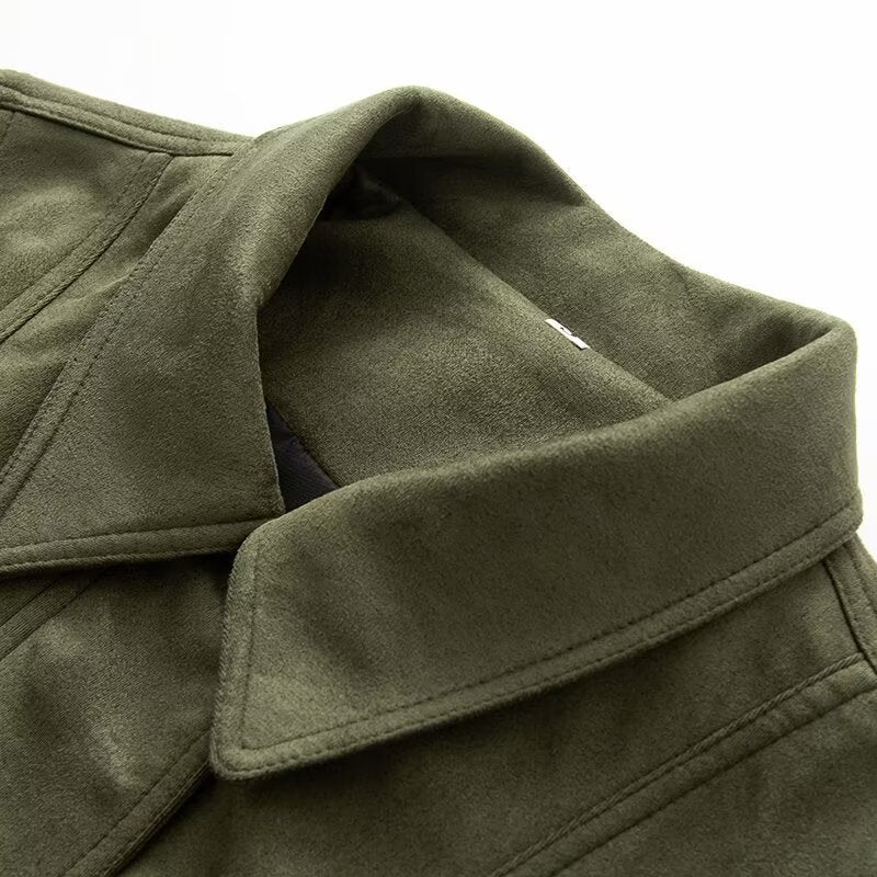 Eveloria Damen Übergangsjacke Praktische Taschen Elegant