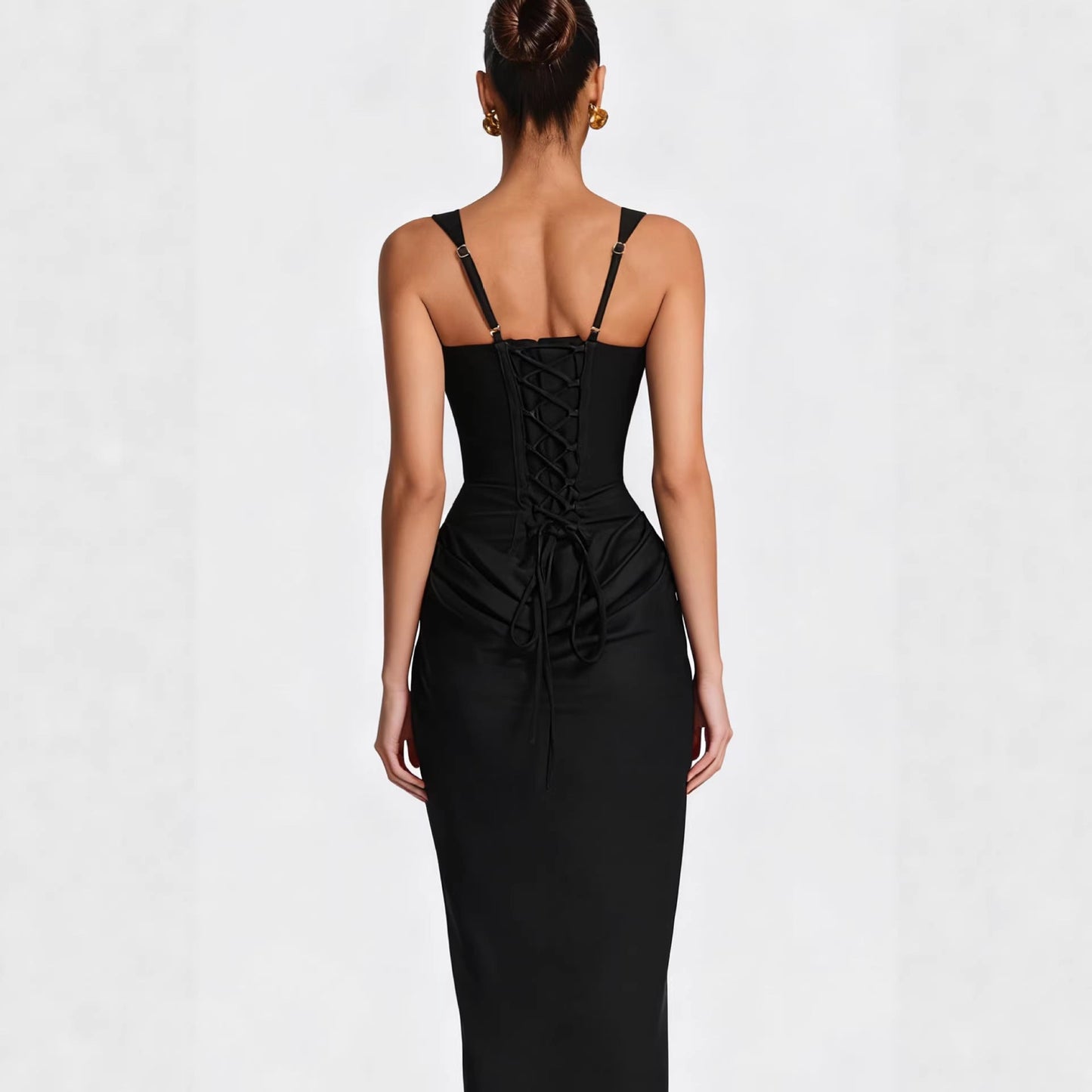 Damen Abendkleid Figurbetont Satin