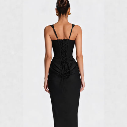 Damen Abendkleid Figurbetont Satin