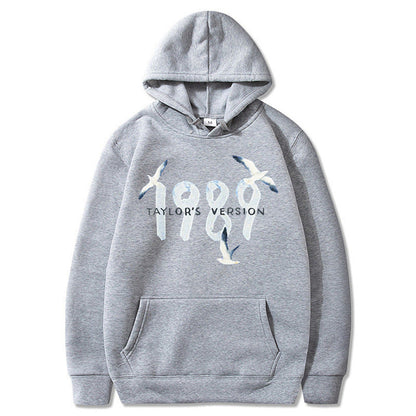 Damen Kapuzenpullover Baumwolle Vogelmotiv Eveloria