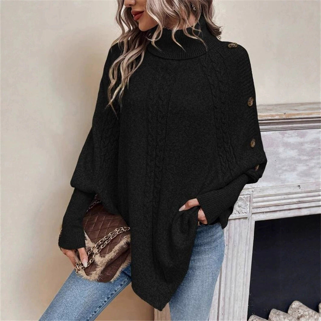 Damen Strickpullover Rollkragen Kuschelfaser Beige