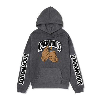 Damen Kapuzenpullover mit Grafikdesign und Kängurutaschen