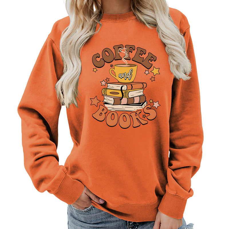 Damen Sweatshirt Kaffeebuch-Design Eveloria