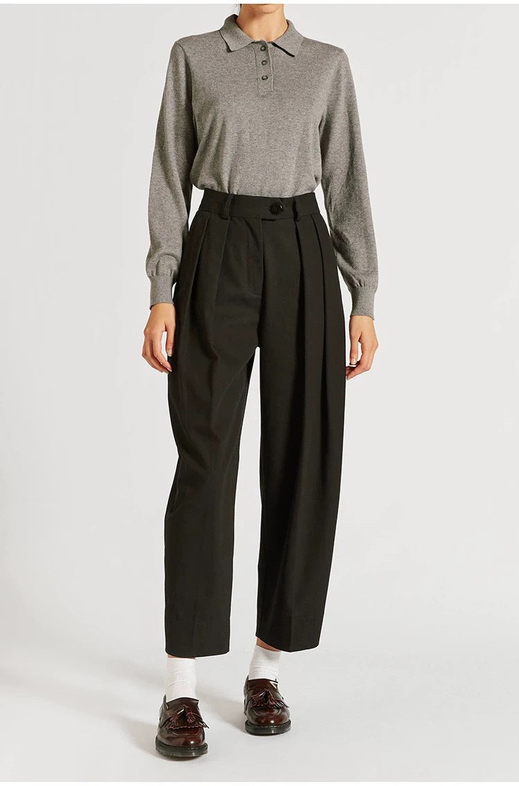 Damen Hochbundhose Weit Elegant Eveloria