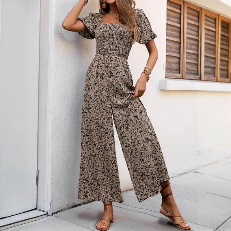 Damen Jumpsuit mit floralem Muster Eveloria