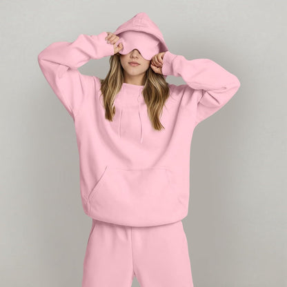 Damen Kapuzenpullover mit Schlafmaske