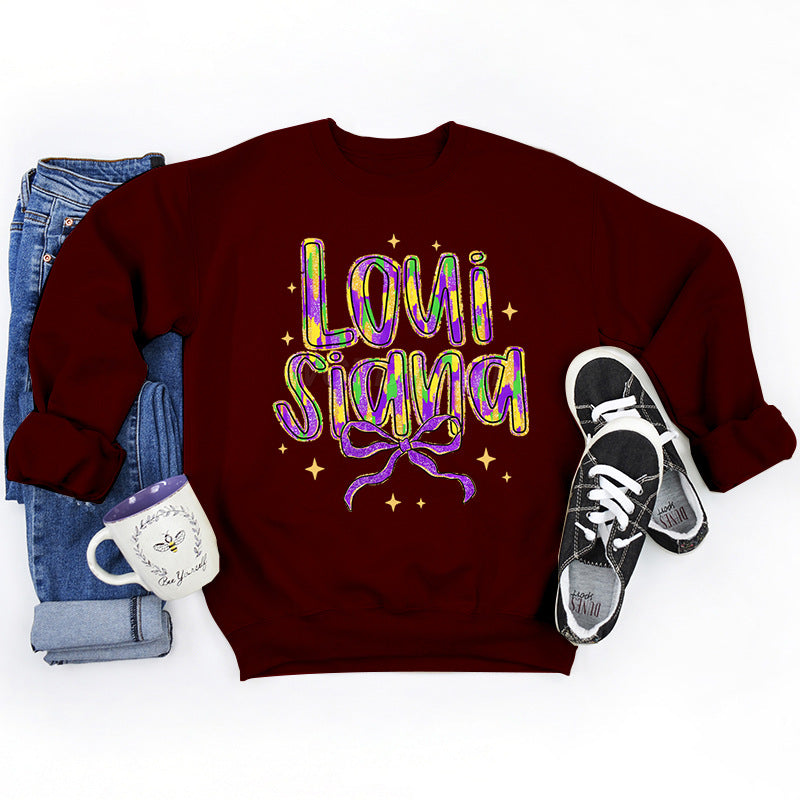 Eveloria Damen Sweatshirt Weiches Innenfutter Grau