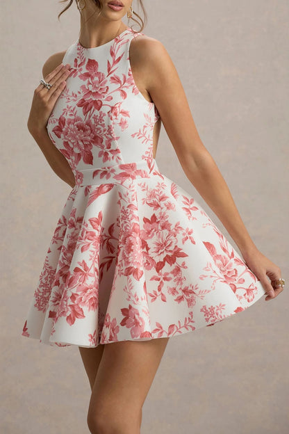 Damen Minikleid mit Rock und Cut-Outs