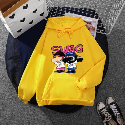 Damen Hoodie Lustiges Cartoon-Design Eveloria
