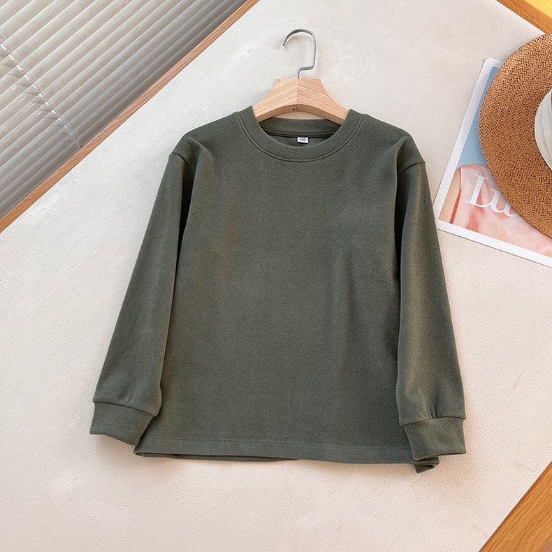 Damen Langarmshirt Rundhals Bequem Eveloria