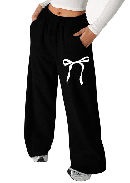 Damen Freizeithose Schleifenmuster Bequem
