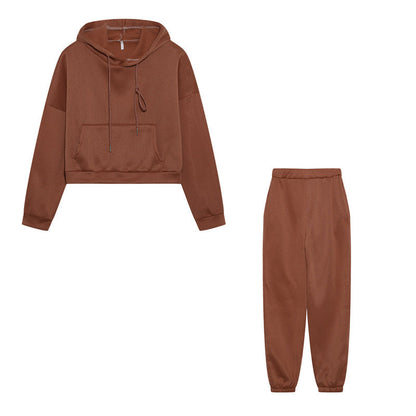 Damen Sportliches Hoodie Jogging Set Eveloria