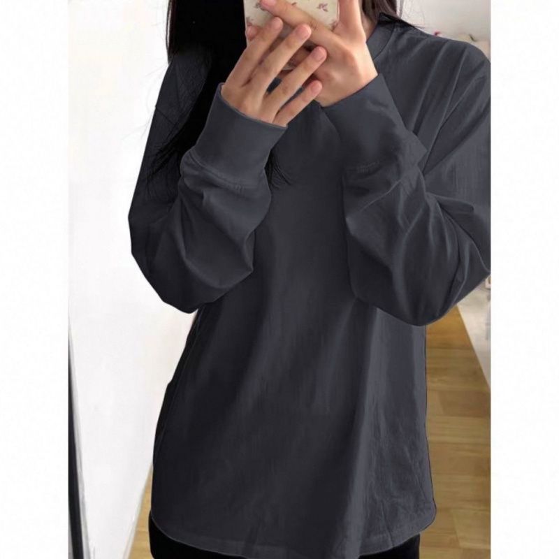 Damen Langarmshirt Bequem Lässig Eveloria