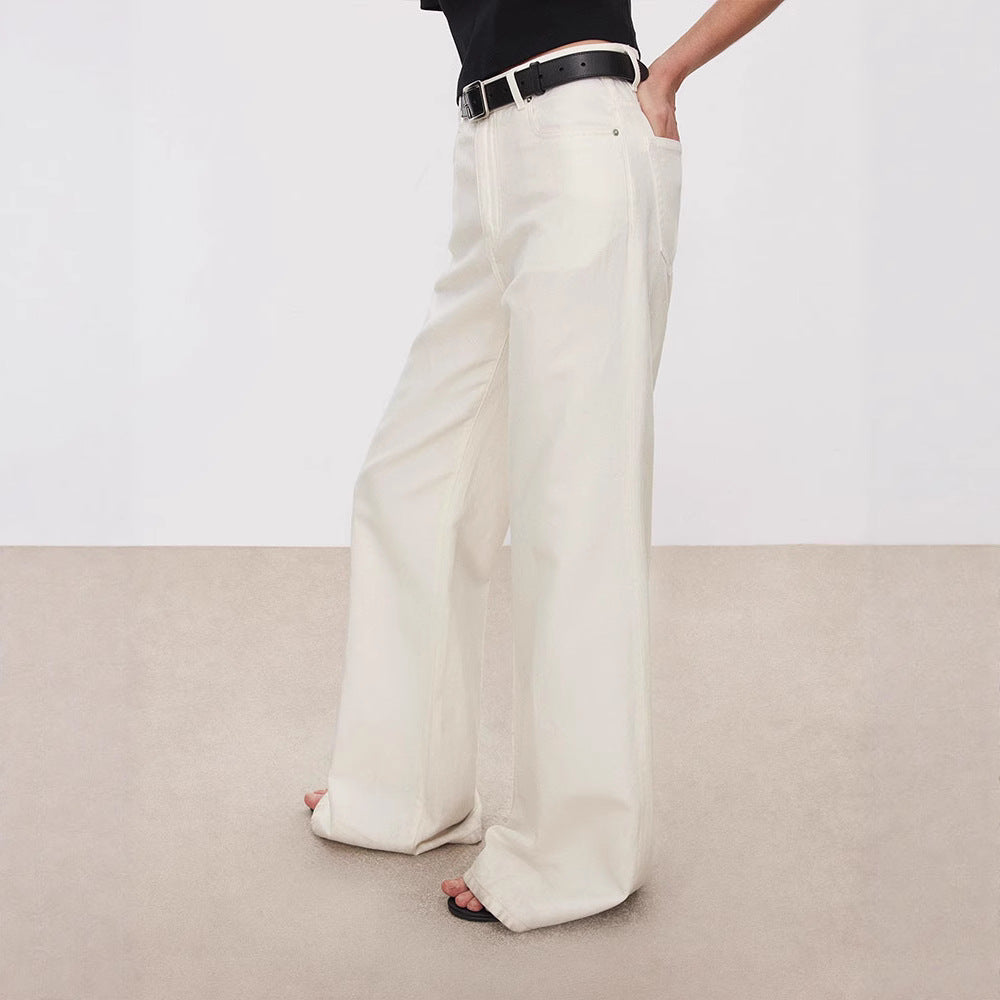 Damen High-Waist Jeans Weit Eveloria