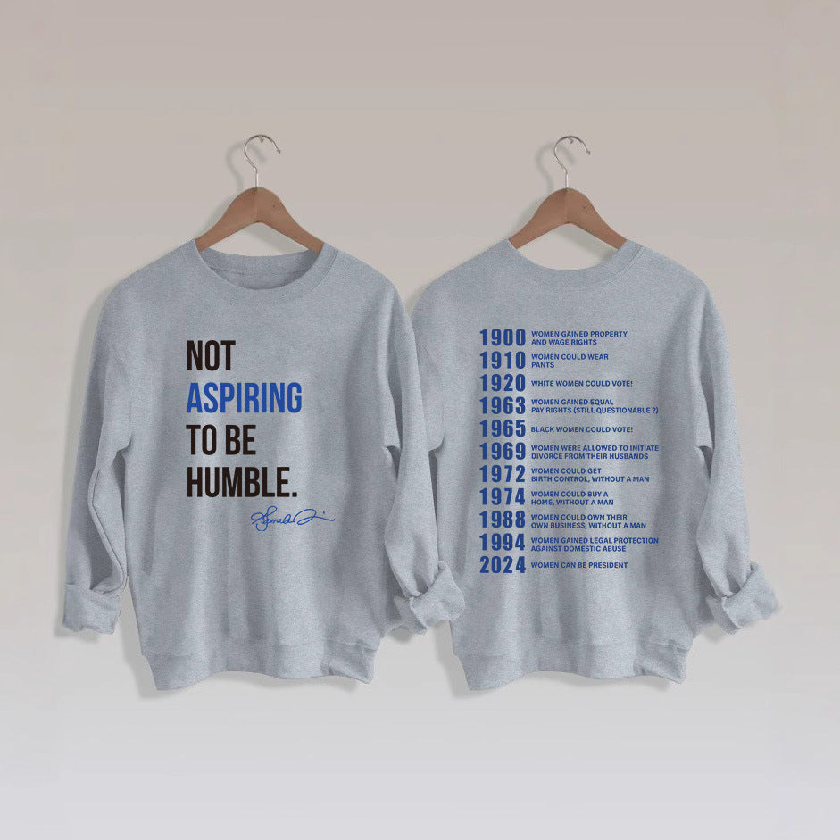 Damen Sweatshirt mit Schriftzug und historischem Motiv Eveloria