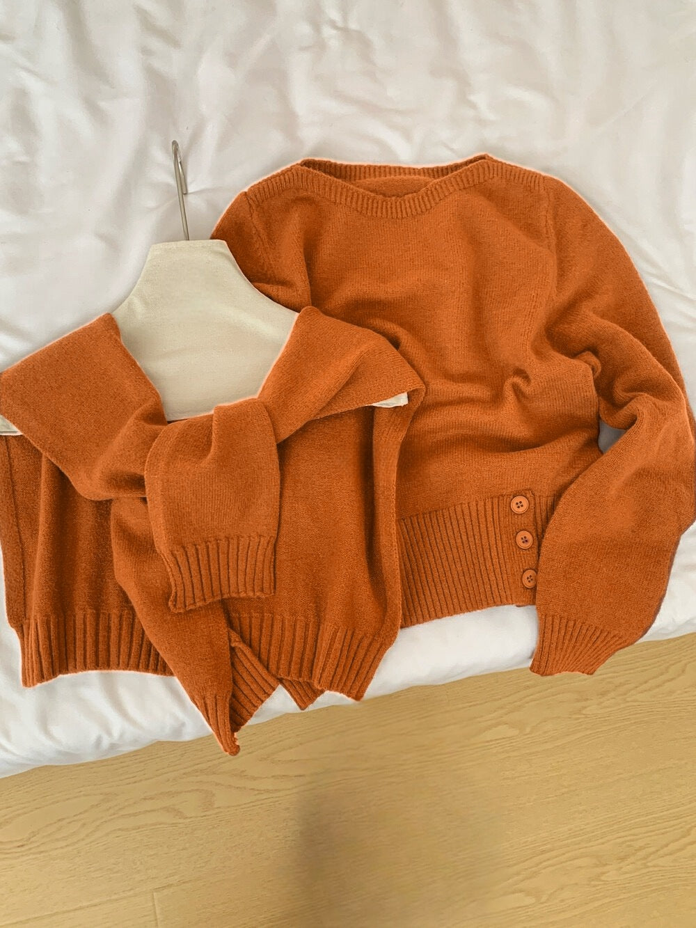 Damen Pullover Abnehmbarer Kragen Eveloria