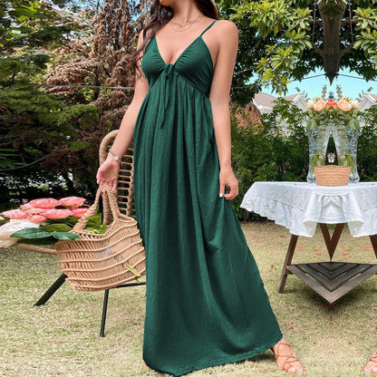 Damen Maxikleid Locker Passform Verstellbare Träger Eveloria