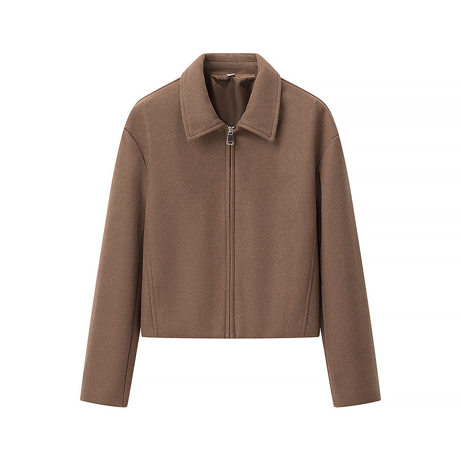 Damen Kurzjacke Urban Stil 2 Reißverschlusstaschen Eveloria