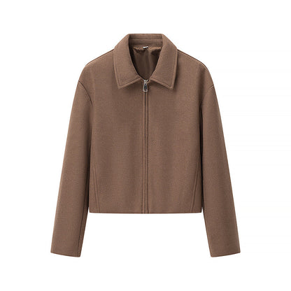 Damen Kurzjacke Urban Stil 2 Reißverschlusstaschen Eveloria