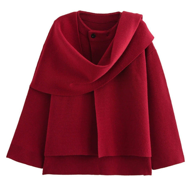 Damen Rollkragen Überjacke Elegant Geschnitten Eveloria