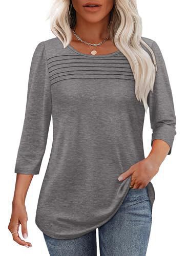 Damen Langarmshirt Plissee-Details Eveloria