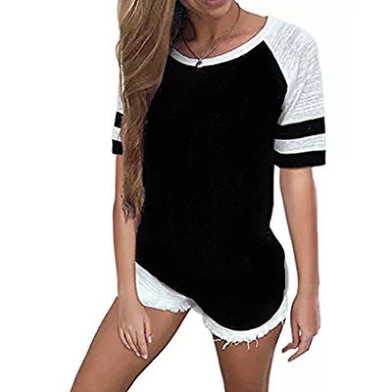 Damen Sportt-Shirt Atmungsaktives Material Lässig Grau