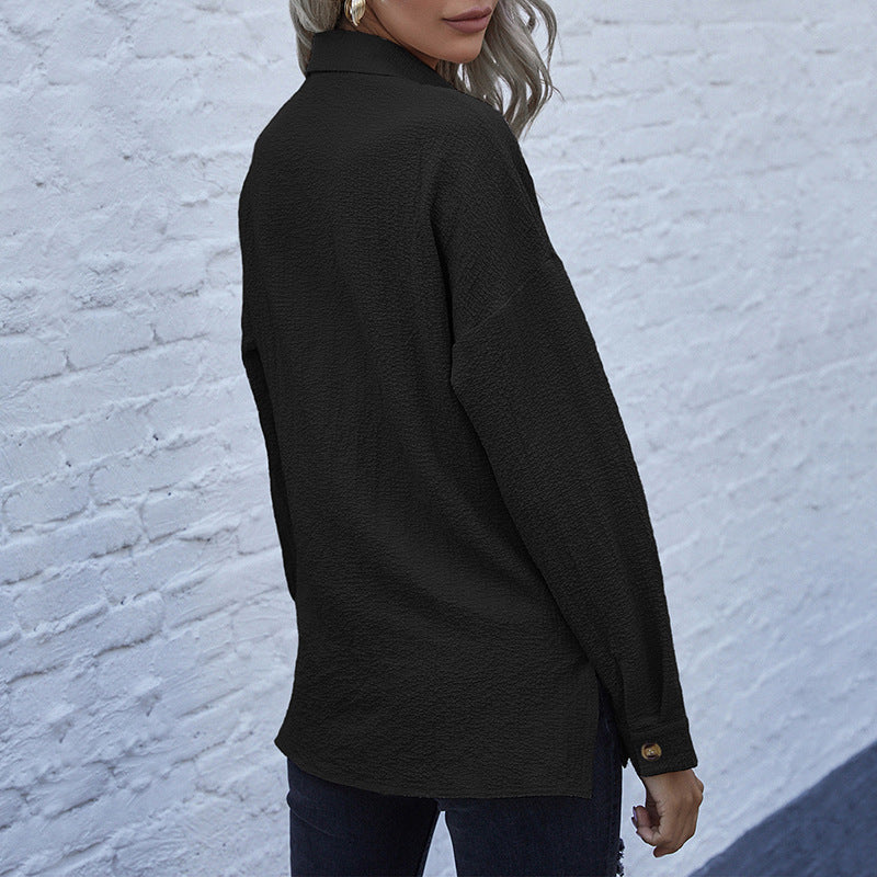 Damen Hemdbluse Lässig Eveloria