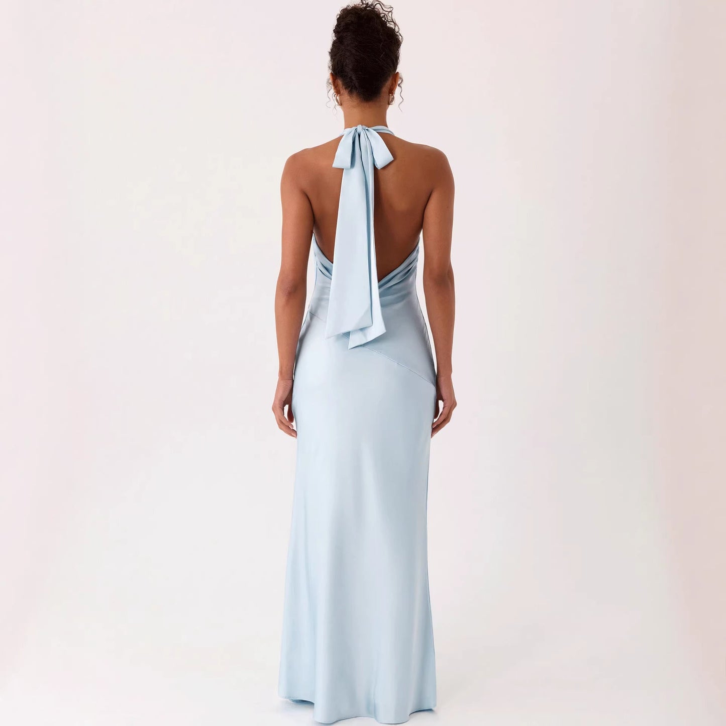 Damen Abendkleid Halterdesign Fließend Eveloria