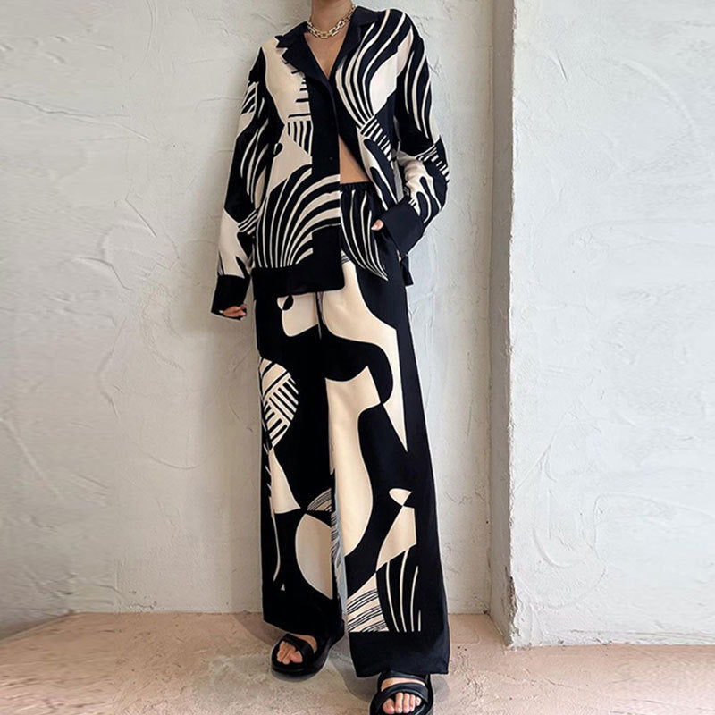 Damen Lounge-Set künstlerisches Muster Eveloria - Eveloria