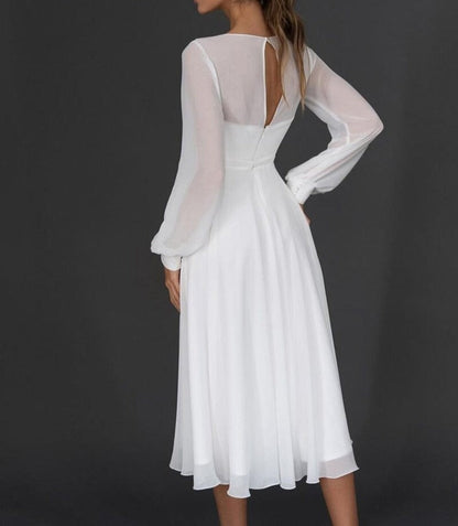 Eveloria Damen Flatterkleid Elegant