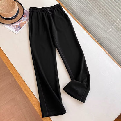 Damen Sportfreizeithose Elastischer Bund Seitentaschen