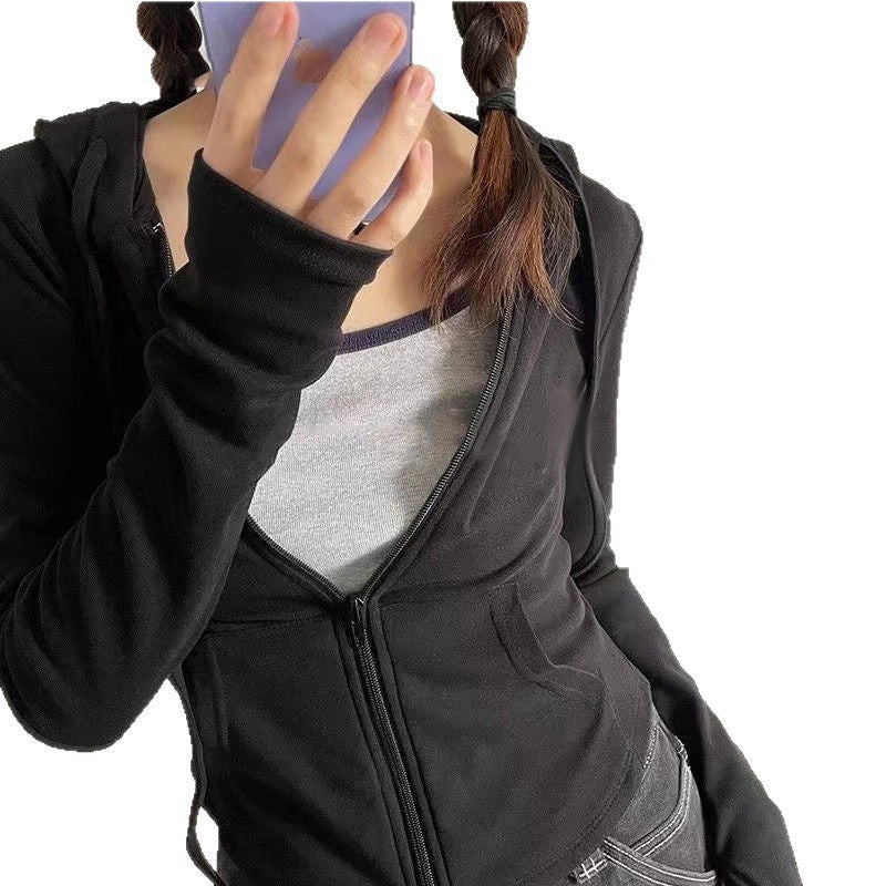 Damen Kapuzenpullover mit Reißverschluss Eveloria