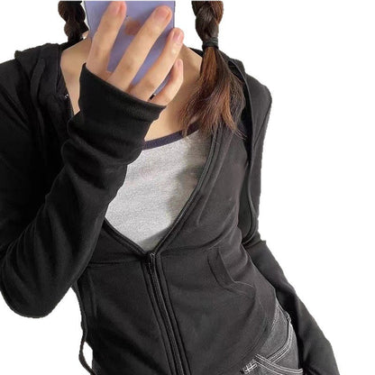 Damen Kapuzenpullover mit Reißverschluss Eveloria