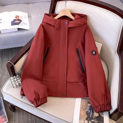 Damen Sportjacke Übergangsjacke mit Kapuze von Eveloria