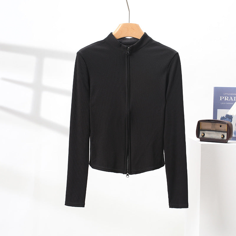 Damen Sportjacke Hochkragen Funktionales Design Eveloria
