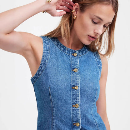 Damen Denimweste Eveloria