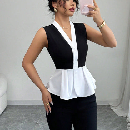 Damen Oberteil Peplum Design Eveloria