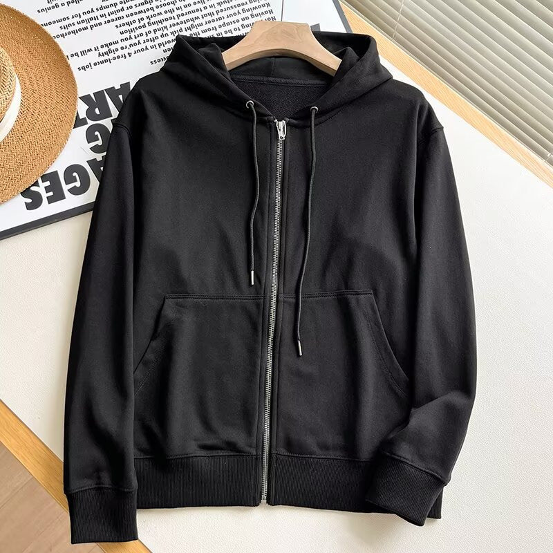 Damen Zip-Hoodie Sportlich Kängurutaschen Grau Eveloria