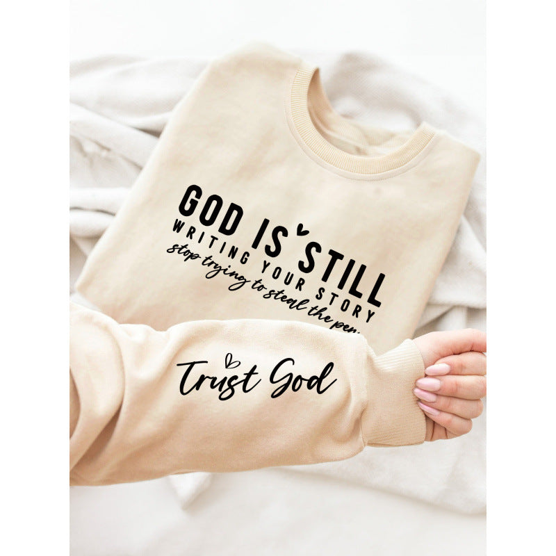 Damen Sweatshirt Weiches Material Inspirierender Schriftzug Eveloria