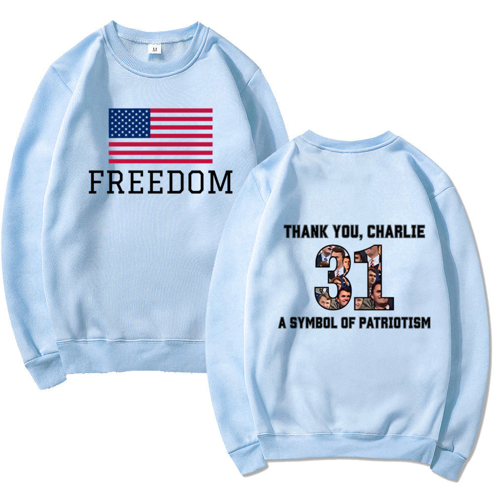 Damen Sweatshirt Softes Material Patriotisches Design Eveloria