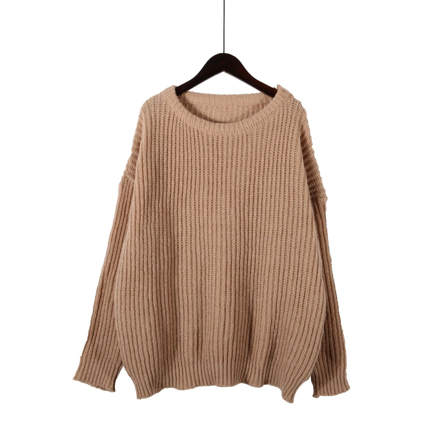 Damen Grobstrickpullover Oversized Lässig Eveloria