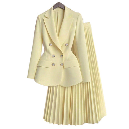 Damen Blazer Faltenrock Eveloria