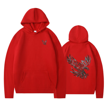 Damen Kapuzenpullover Adlerdesign Weich Eveloria
