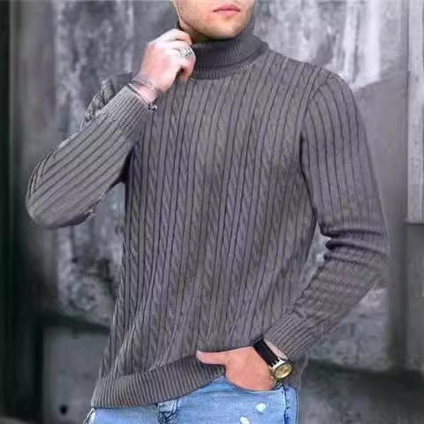 Herren Rollkragenpullover Strickqualität Eveloria