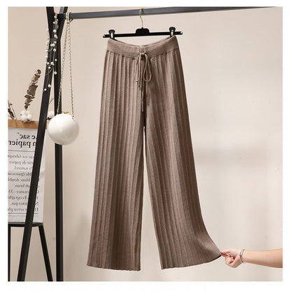 Damen Strickhose Weite Passform Eveloria