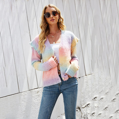 Damen Strickjacke Buntmeliert Eveloria