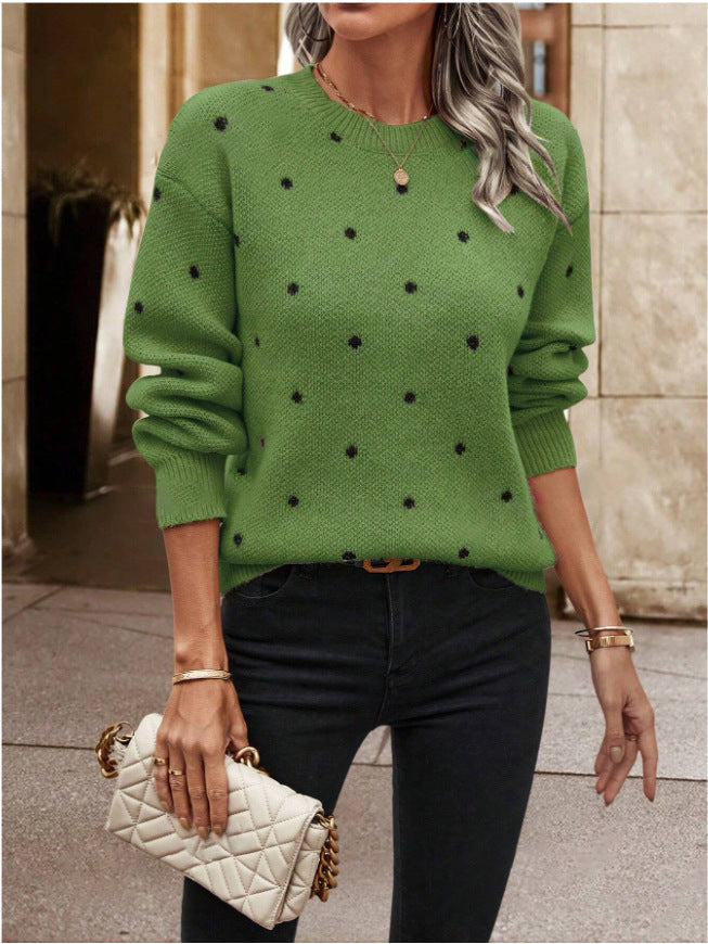 Damen Pullover Verspielt Muster Komfortschnitt Eveloria